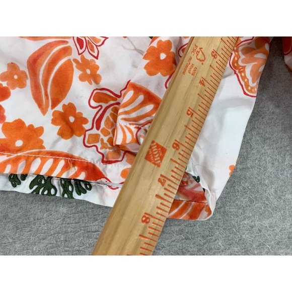 Vilebrequin Floral‎ Cotton Mesh Lined Swim Trunks (Men's 3XL) Orange - Picture 9 of 12